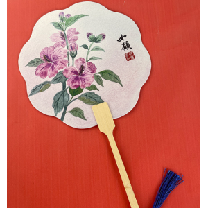 古风团扇国风扇子汉服旗袍拍照扇文创中国风花卉宣纸扇创意礼品扇